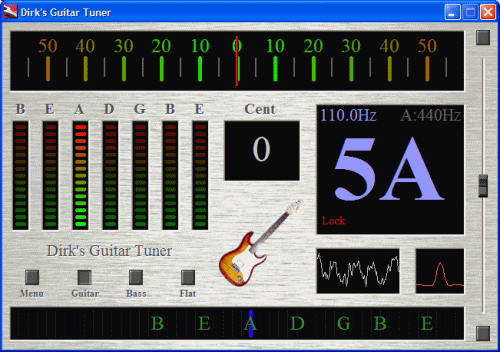 Dirk's Guitar Tuner