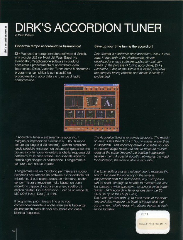 Dirk's Accordion Tuner - Strumenti & Musica - 16