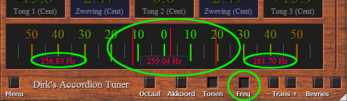 Lees de fouten met de bewegende naalden af