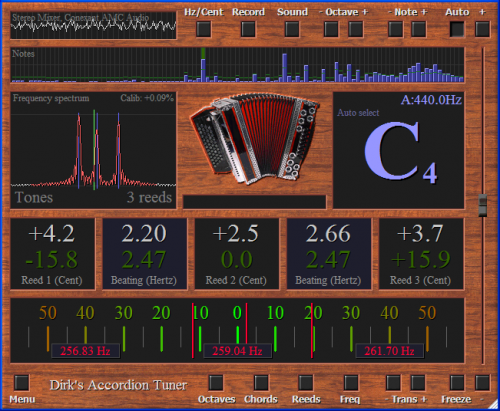 Tune an accordion quick and accurate to a professional standard. accordion  tuning. accordion tuner. DIY. Software.