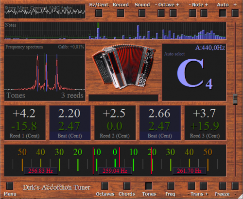 Dirk's professional Accordion Tuner