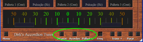 Notas, oitavas ou acordes
