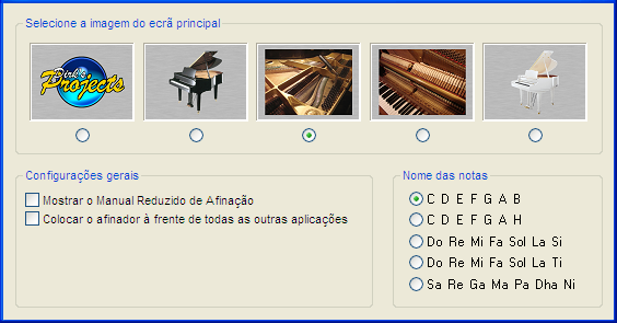 Setores de sintonizador de piano