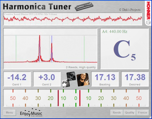 HOHNER Armónica Tuner