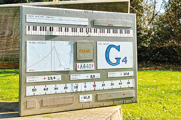 Das ursprüngliche Design der Klavierstimmsoftware