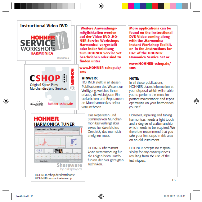 HOHNER Workshop Toolkit