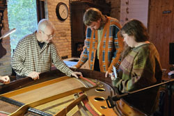 Studying piano tuning